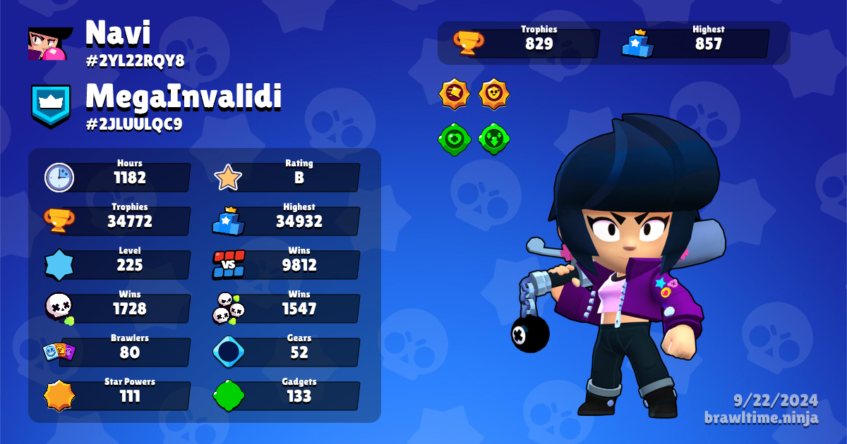 Navi Brawl Stars Profile - Brawl Time Ninja